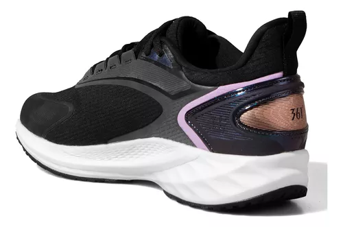 Zapatillas Running 361° Cushioning Mujer Negra