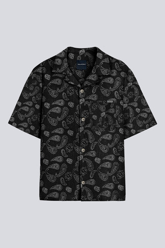 Camisa Denim Saints - Negro