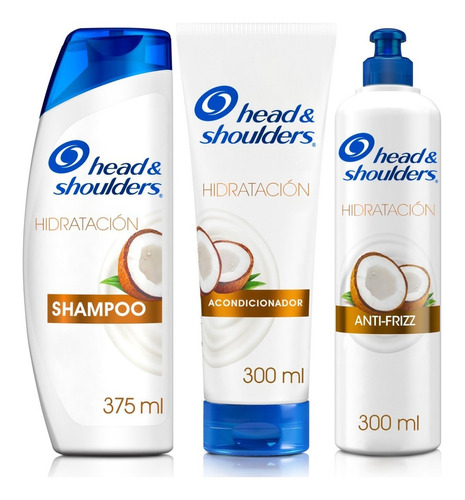  Kit Shampoo + acondicionador + Crema Para Peinar Head & shoulders Hidratación