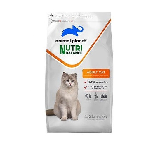 Imagen 1 de 1 de Animal Planet Nutri Balance Alimento Gato Adulto 2,1 Kg
