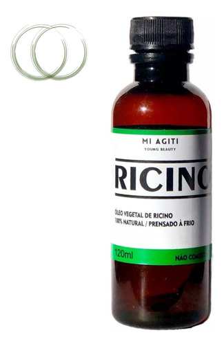 Óleo De Rícino Puro 120ml Tratamento Natural Para Cabelos