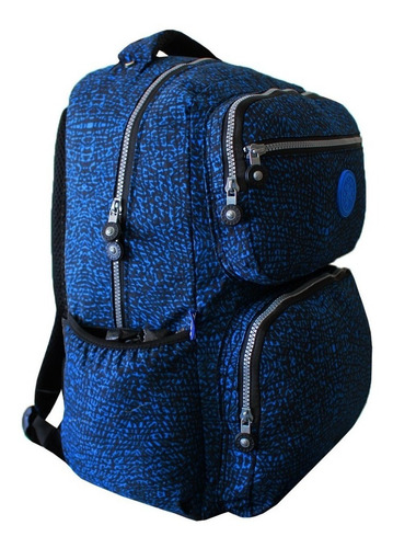 Imagem 8 de 10 de Mochila Escolar Rodinhas Removível 360 Juvenil Wookey Azul