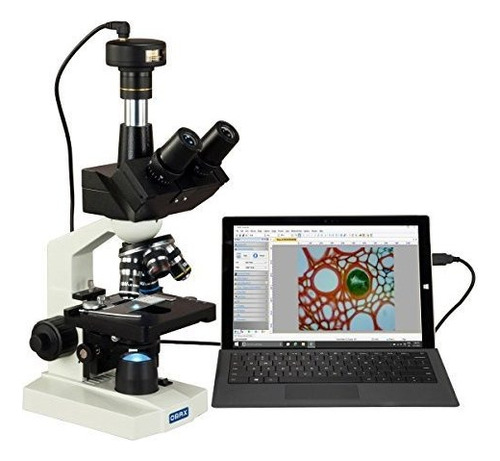 Microscopio Compuesto Trinocular De Laboratorio Digital