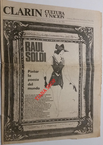 Supl. Clarín Cultura_julio 1976: Entrevista A  Raul Soldi 