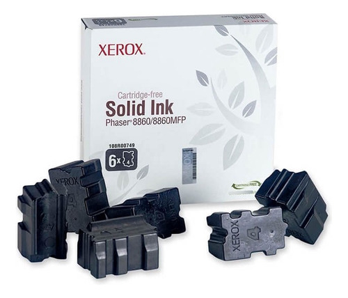  Cartucho Tinta Solida Negra Xerox Modelo Phaser 8860