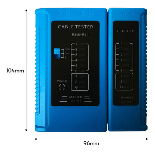 Probador De Cables De Red Rj45, Cables Ethernet Multifuncion