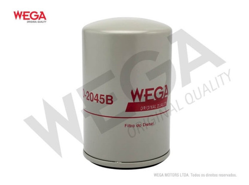 Imagem 2 de 6 de Filtro Combustivel Agrale 1100 82/ Ford Cargo Wega Fcd2045b