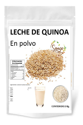 1 Kg Leche De Quinoa En Polvo, Vegana Y Sin Azucar