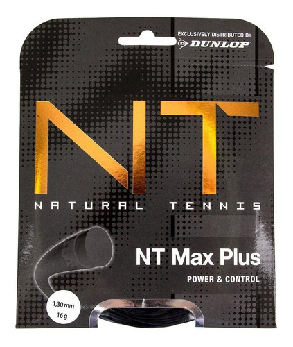 Corda Dunlop Max Plus 16l 1.30mm Preta Set Individ