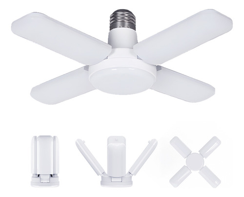 Foco Led 36w 4 Aspas Luz Al Centro Luces De Techo Doméstica