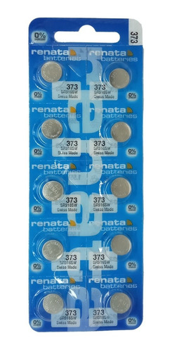 10 Pilas Renata 373 / Sr916sw 1,5v. Pila Suiza 0% Mercurio