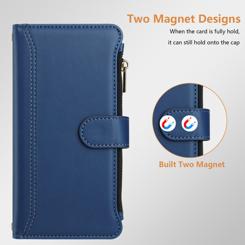 Funda Tipo Cartera Multifuncional De La Serie Umidigi Con Puntales Ajustables Y Correa De Muñeca Desmontable, Ranuras Para Tarjetas