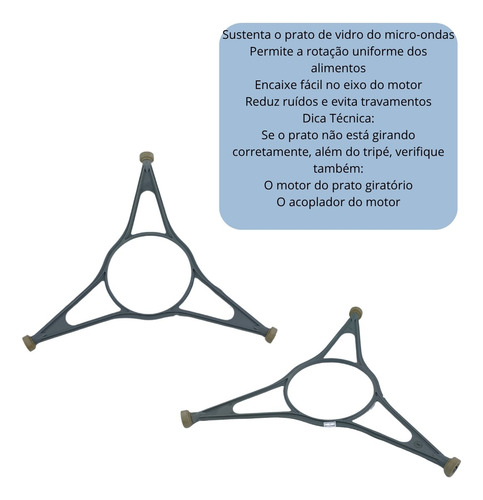 Eixo Tripe Prato Giratorio Microondas Brastemp W10732231