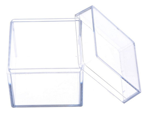 12 Cajas De Regalo De Acrílico Transparente En Forma De Cubo