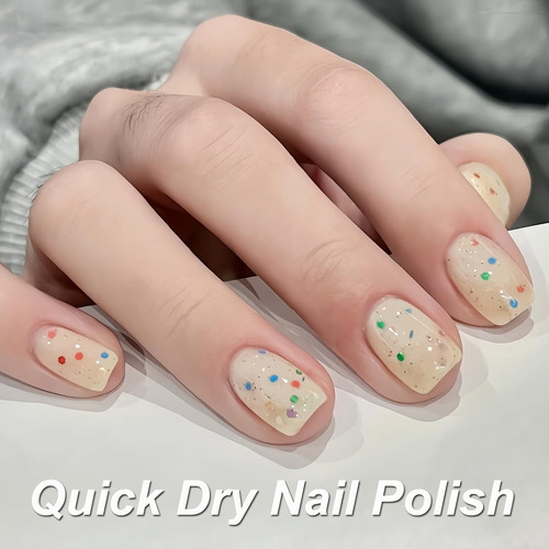 Esmalte De Uñas De Confeti, Bonito Esmalte De Uñas A Base De