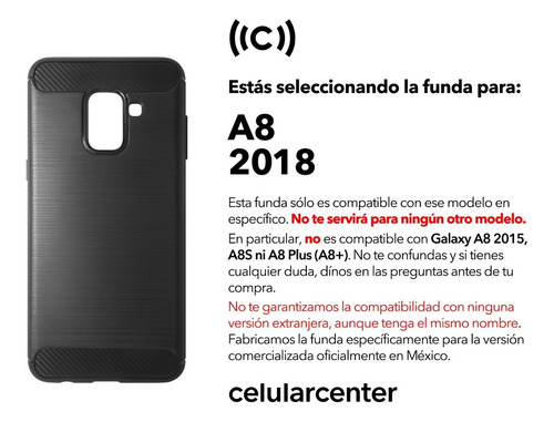 Funda Para Samsung Galaxy A8 2018 Sm-a530 Case Protector