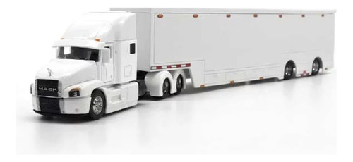 Maisto Trailer Mack Anthem 1:64 Blanco Caja Seca