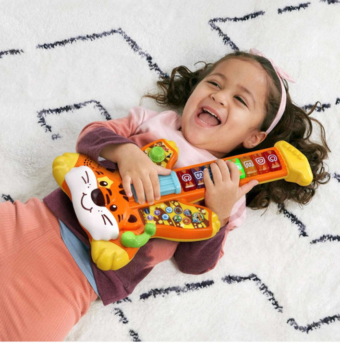 Imagen 3 de 4 de Guitarra Para Niños Con Luces Y Sonidos Vtech Zoo Jamz