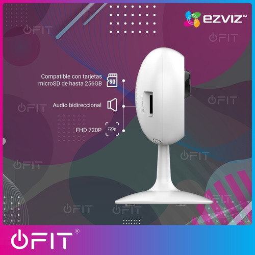 Imagen 4 de 10 de Kit Camara Seguridad Ip Wifi Ezviz Hd C1c X2 + Memoria 32gb
