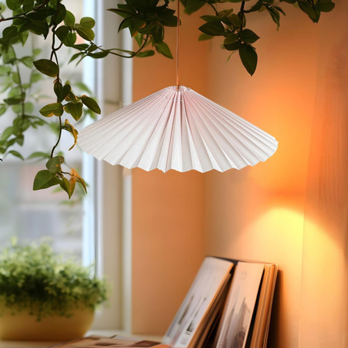 Cubierta De Luz De La Lámpara Plisada Decoración Del Hogar