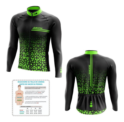 Maillot Jersey Camisa Ciclismo Neo Racing Neon Larga 2955