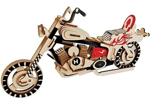 Rompecabezas 3d, Modelo De Motocicleta Harley, Rompecabezas.