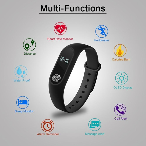 Reloj Banda Deportes M2 Sensor Pulso Calorias