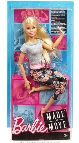 Imagem 3 de 6 de Barbie Made To Move Feita Para Mexer Loira Ms Sj