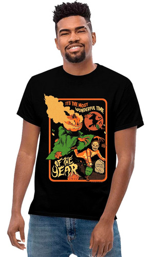 Playera Halloween Day Diseño 124 Calabazas Terror Beloma 