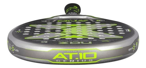 Paleta De Pádel Nox At10 Genius Arena 2021 Color Gris/verde