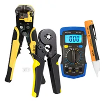 Comprar Multimetro Digital +desencapador + Caneta Tensão+ Crimpador