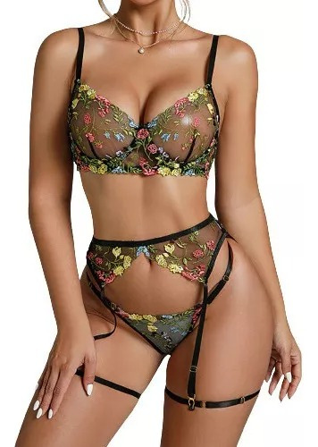 Sensual Conjunto De Lenceria Sexy Para Dama Lenceria Erotica