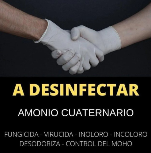 Imagen 5 de 9 de Desinfectante Sani-t 10 Amonio Cuaternario 5ta Gen Rinde 500