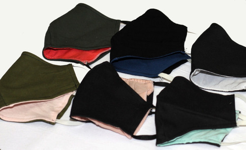 Imagen 6 de 10 de Barbijo Tapaboca Lavable Bolsillo Reversible Por Mayor X 50