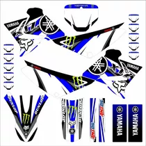 Kit Adesivo Moto Cross Trilha Yamaha Xtz 250 Lander Racing Azul 0,20mm  Personalizado Lm126 - Escorrega o Preço