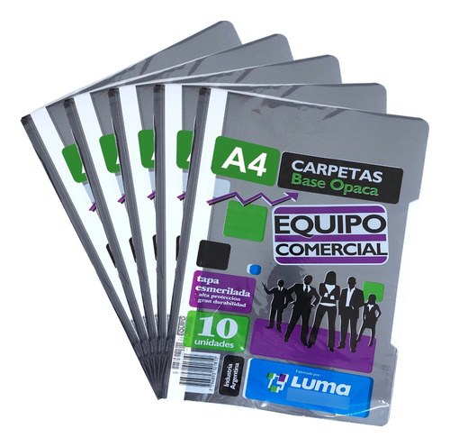 Carpeta Base Opaca Frente Cristal A4 Paq X50und  Luma