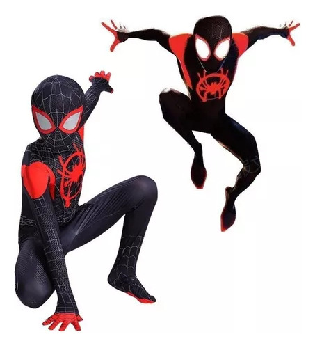 Disfraz Traje Homem-aranha Miles Morales Cosplay Niños De