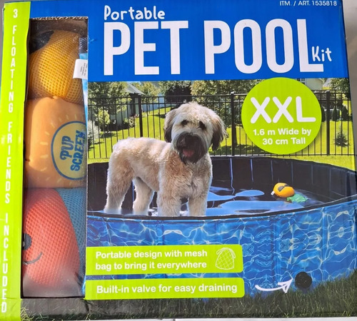 Alberca Piscina Para Mascota Incluye Juguetes Pet Pool