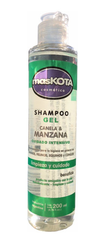 Shampoo Maskota Gel Cuidado Intensivo Canela Y Manzana 