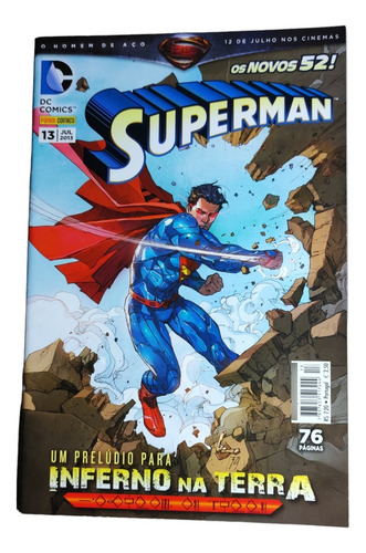 Hq Superman N°13 2013 Os Novos 52 (Usado)