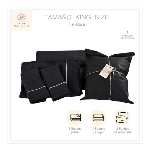 Sábanas King Size 2800 Hilos Extra Suave Premium Lisa