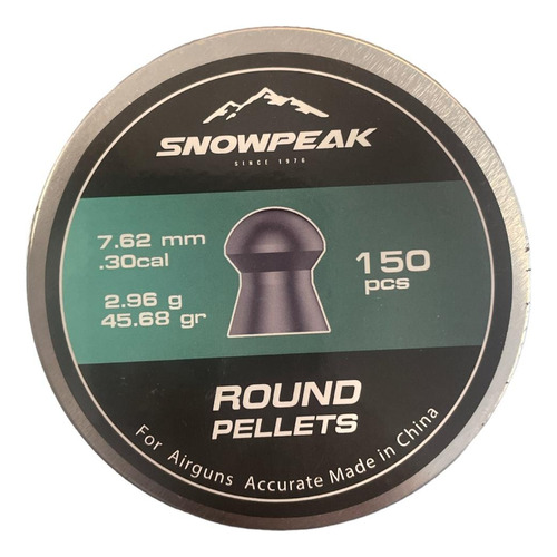 Chumbo Snowpeak 7,62mm 150pcs Bentancor Outdoor