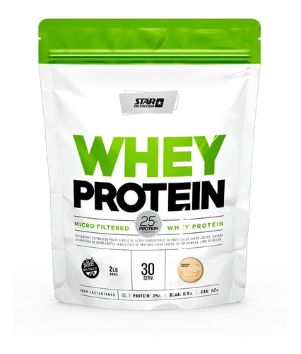 Proteina De Suero Whey Protein Star Nutrition Doypack X 2 Lb