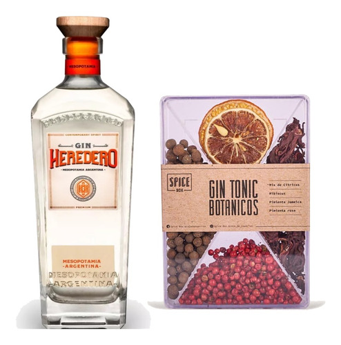 Combo Gin Tonic Heredero + Kit Botanicos Spice - Gobar®