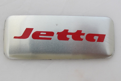 Sticker Vw Jetta Aluminio 9.4cmx3.8cm. Una Pieza (detallito)