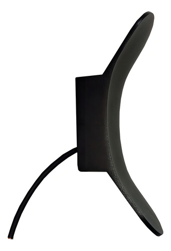 9 Pack Lampara De Pared 10w Curveado Delgado Exterior Ip68 Color Curveado Negro 10w Luz Calida 3500k