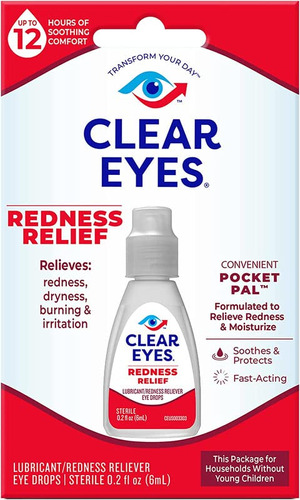 Clear Eyes Alivio Del Enrojecimiento Handy Pocket Pal, 0.2 O