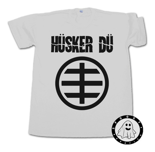 Remera Husker Du Logo Algodon Unisex, Punk, Rock Alternativo