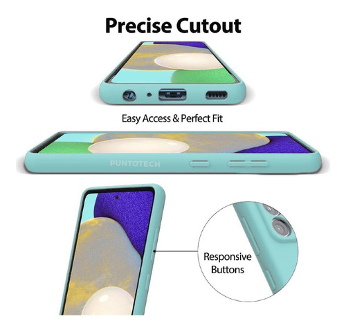 Protector Silicone Case Para Samsung A03 Cubre Camara 