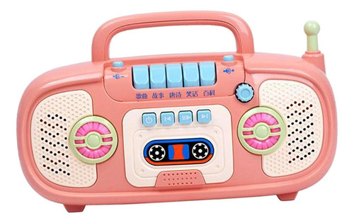 Juguete Musical De Aprendizaje Automático De Radio De Rosa